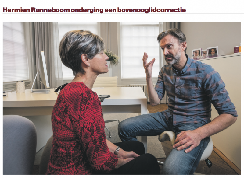 Hermien Runneboom over haar ooglidcorrectie